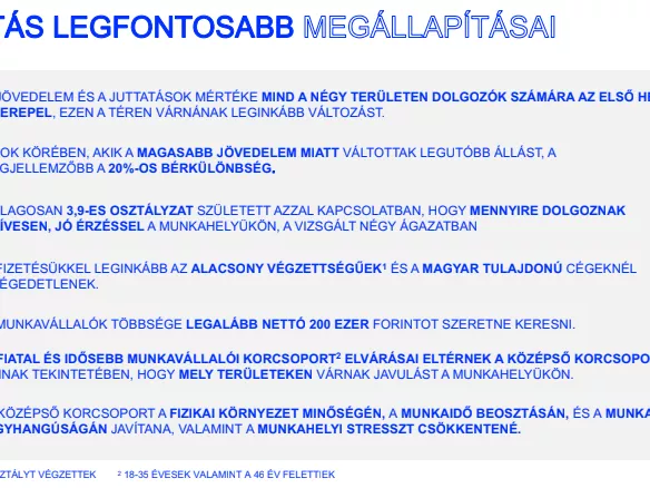 Ha nem a pénz miatt, akkor miért megy el a kékgalléros?