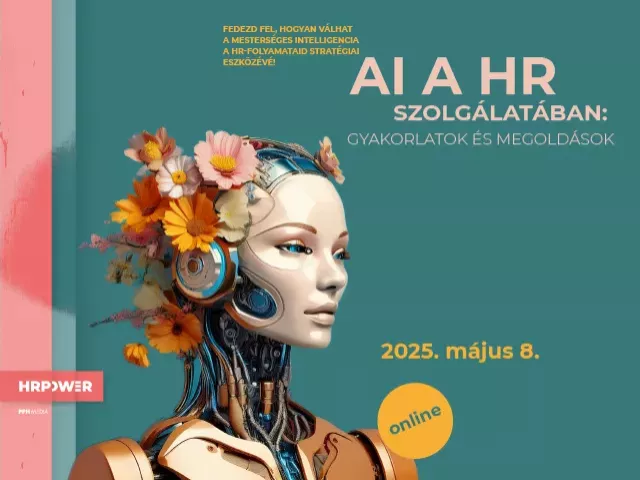 Fordulatos programokkal várunk benneteket május 8-án az AI a HR szolgálatában rendezvényünkre